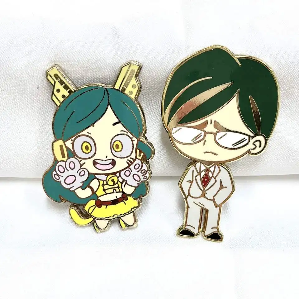 Hot sale Manufacturer Custom Logo Metal Hat Brooch Clothes Anime Pin Hat Badges Hard Soft Lapel Custom Hat Enamel Pins