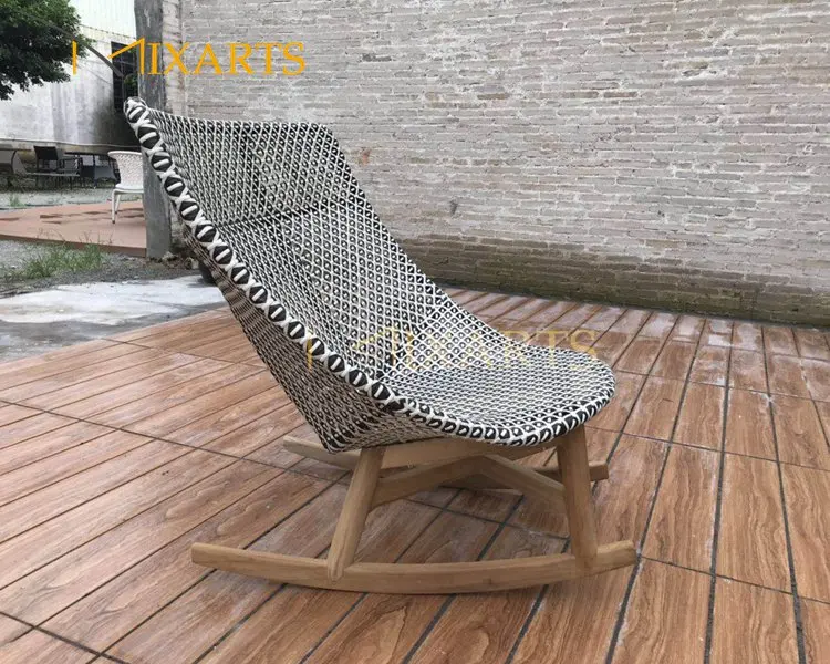 
Outdoor Garden Patio Relaxation Wicker Rattan Hanging Swing Chair Rocking Chair 