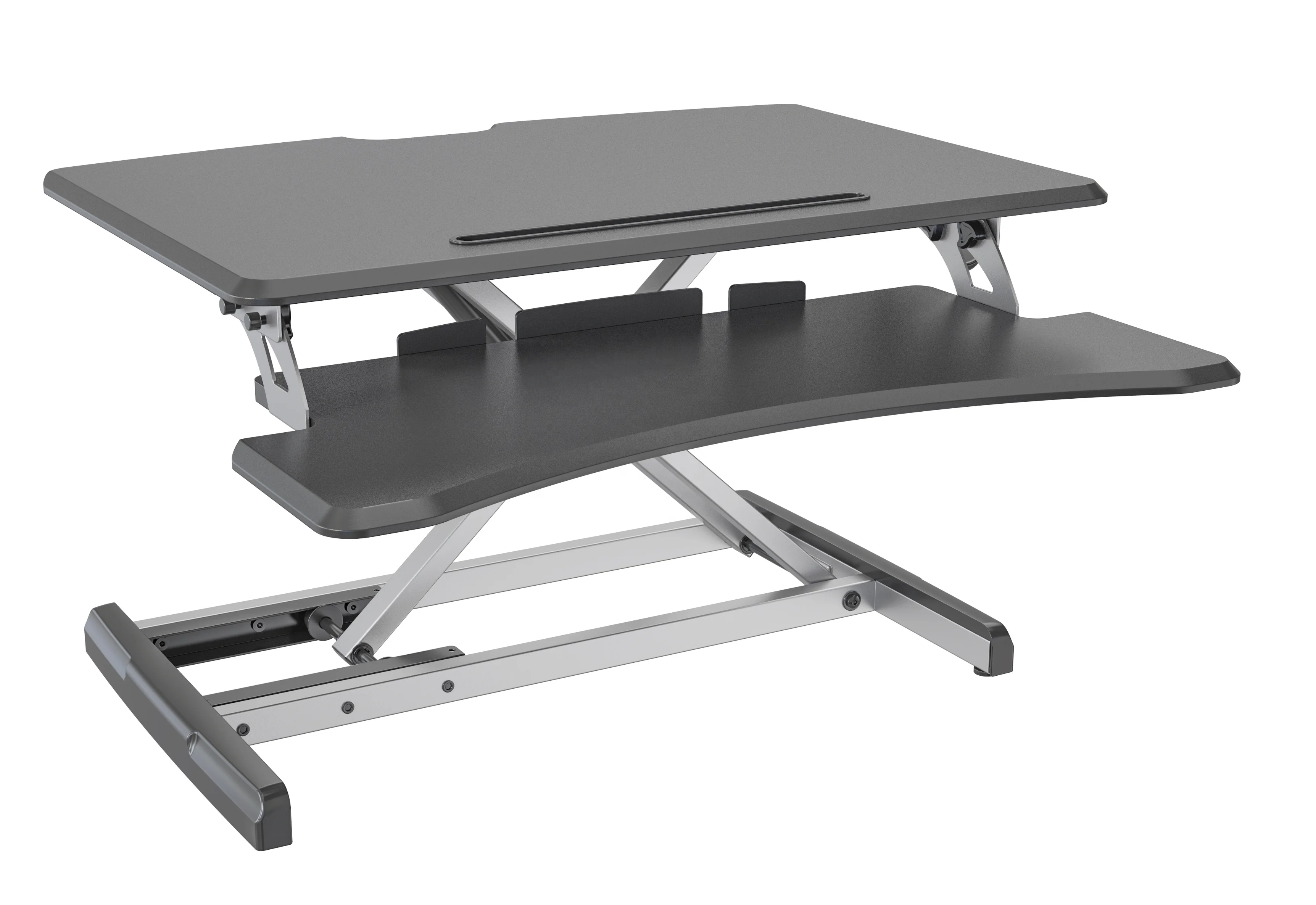 V-mounts Manual Lifting Gas Spring Sit Stand Desktop Smart Lifting Workstation Desk VM-GSD33