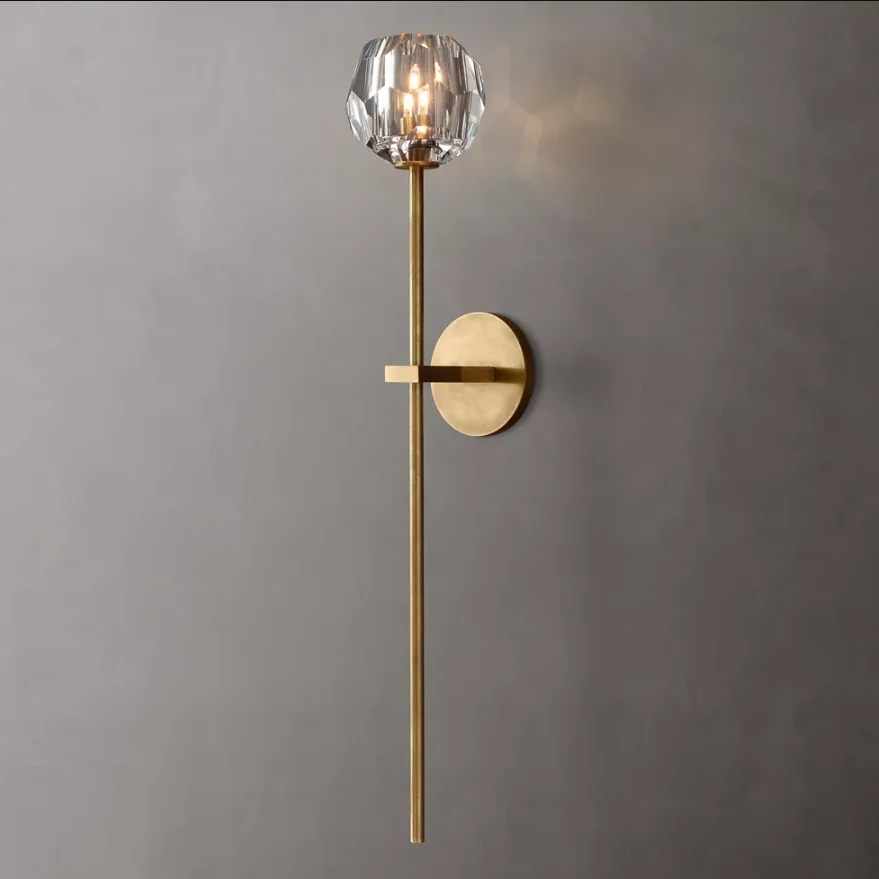 Indoor Lighting Solutions For Hotels LED Fluorescent Decorative Wall Light Crystal Sconce Lights Wall Lamp