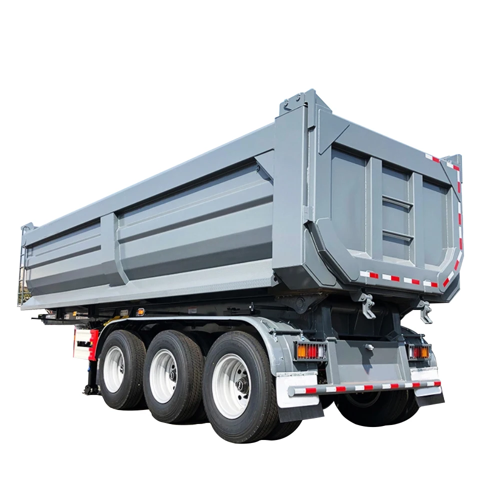40 Ton 60ton Dump Trailer Used for Coal Transportation and Ore Transportation Is Sold After The Dump Trailer