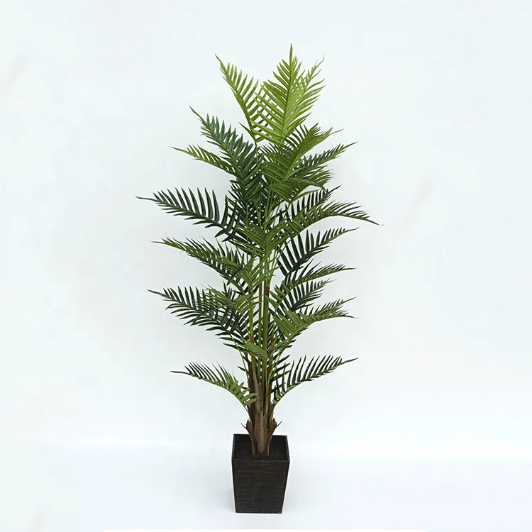 160Cm Palm Tree In Wooden PotIndoor Outdoor Decorative  Artificial Palm Trees