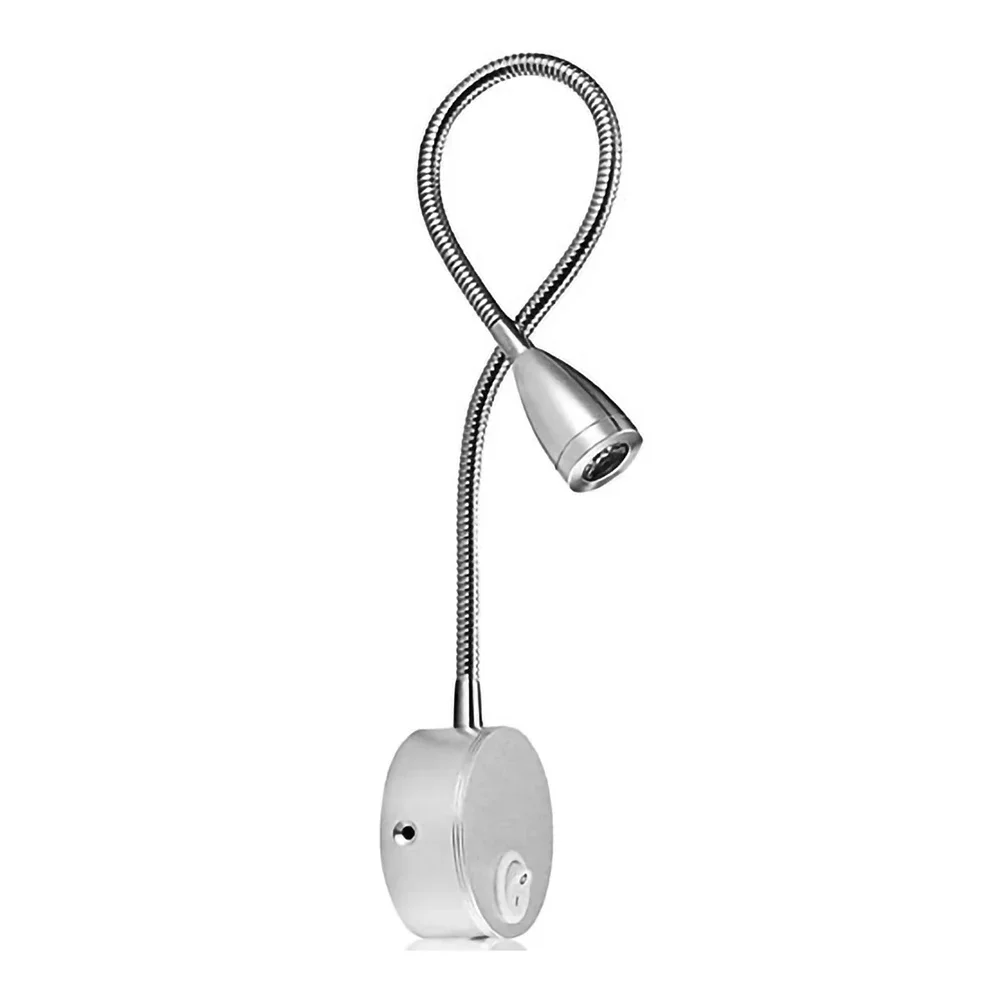 Лампа с вращением на 360 градусов Гибкая Светодиодная рабочая лампа гусиной шашкой прикроватные бра настенный светильник для чтения