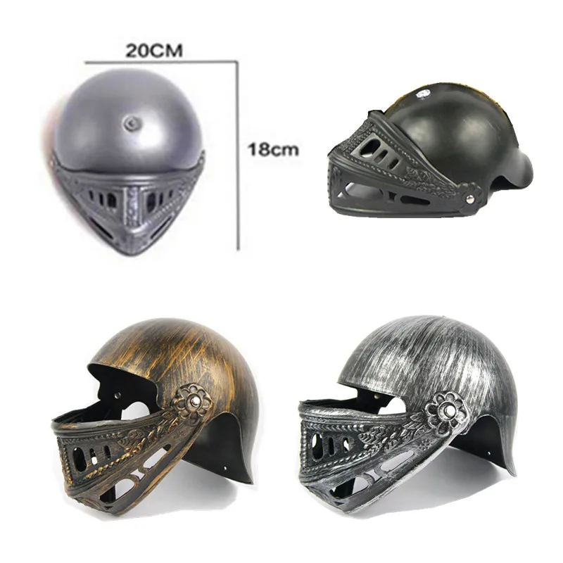 Halloween Cosplay Knight helmet plastic toy  for children