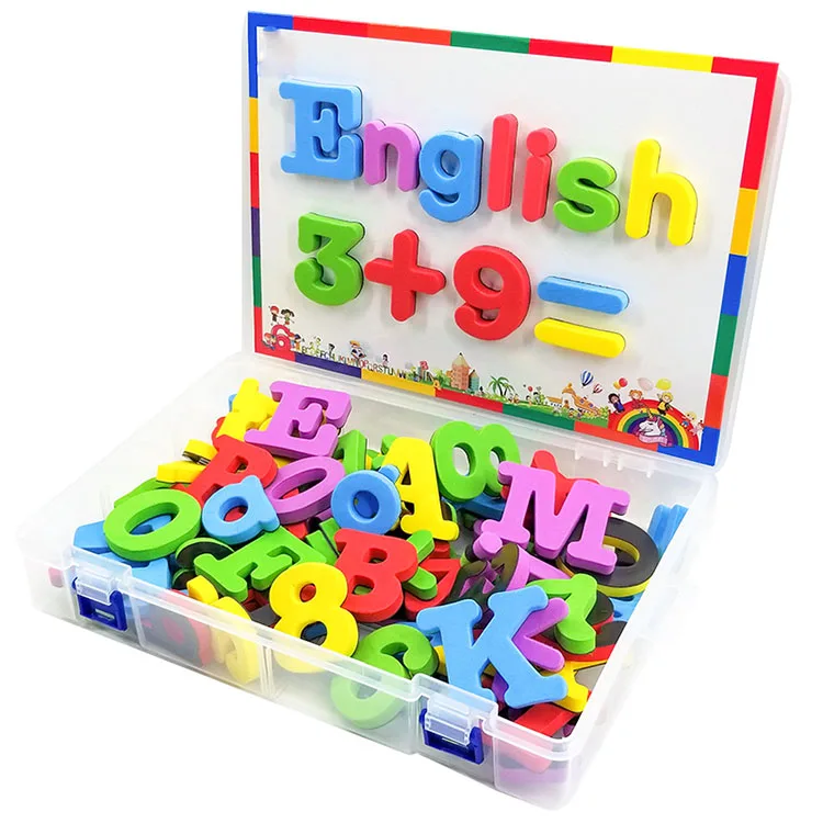 Kids erasable plastic magpad magnetic letter kits education toys with different colors