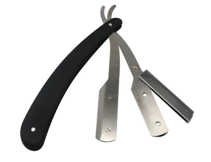 Wholesale Folding Straight Barber Razor with Stainless Steel Blade for Barbershop Salon Tool