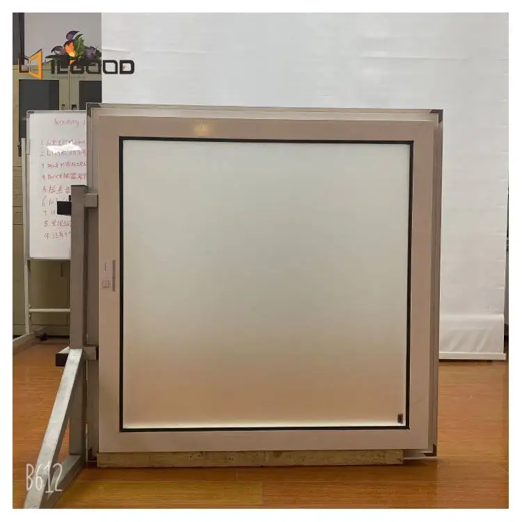 Thermal Break Aluminum Double Fixed Glass Window Can Be With Nail Fin Design