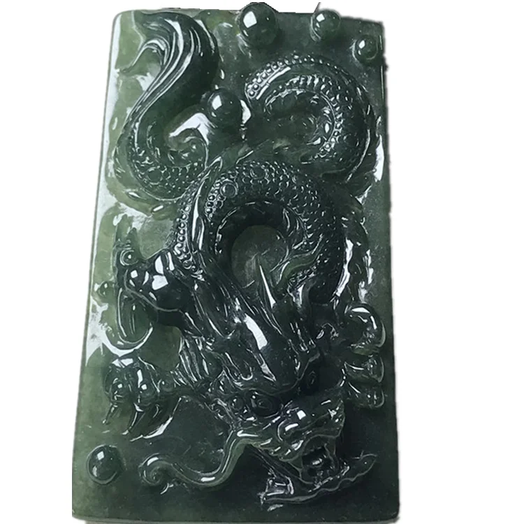 Factory Price Jade Various Shapes Natural a Cargo Dragon Brand Source Wholesale Inspection Certificate Sculpture