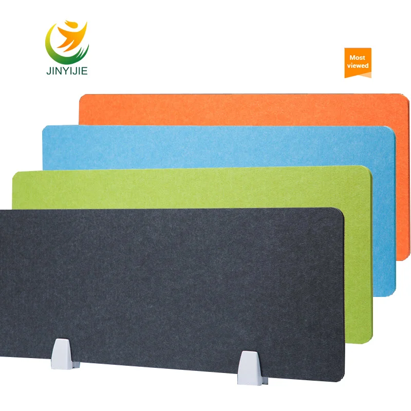 Highly effective damping fiber sound absorbing cotton desk screen clamps espuma felt screen acoustic panels