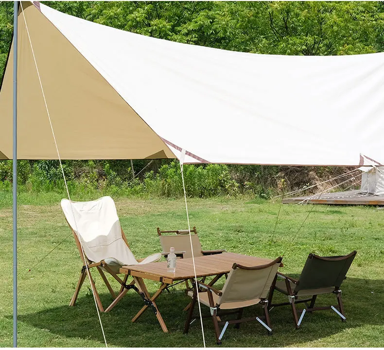 Hot Sale Waterproof Outdoor Camping Tarp Tent Travel Portable Awning Multifunction Anti Uv Beach Tent Sunshade Canopy
