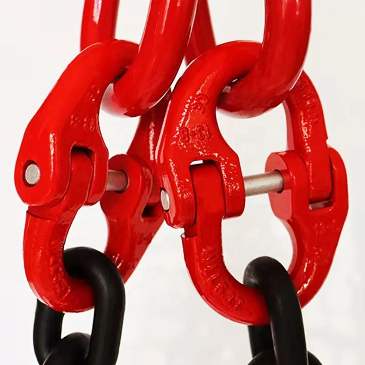 Grade 8 G80 10mm 2 Leg Adjustable Lifting Chain Sling With Shortener