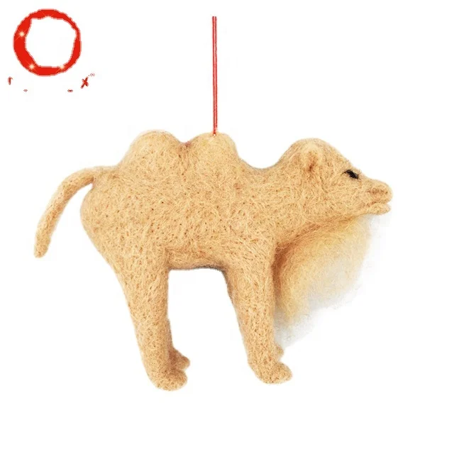 Handmade Camel Wool Needle Christmas Ball Indoor Home Decoration Tree Ornaments