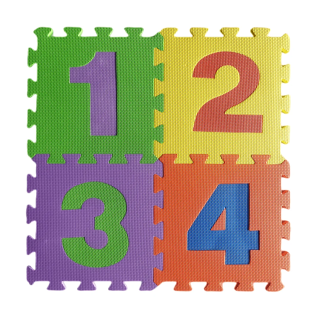 Custom Abc123 Alphabet Baby Kids Children Soft Eva Foam Puzzle 36 Pcs Play Mats Letters Mat