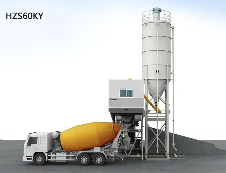 China XCMG HZS60KG 60m3 concrete batching plant price