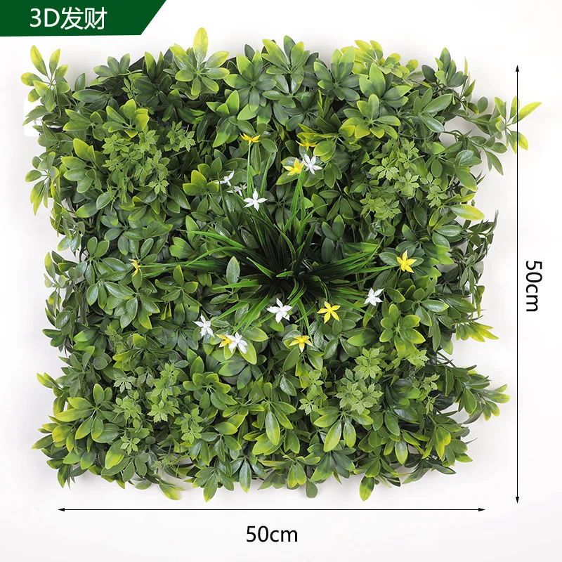 Artificial grass wall backdrop green plant wall panel Sun protection anti-UV outdoor garden landscaping decorative grass wall