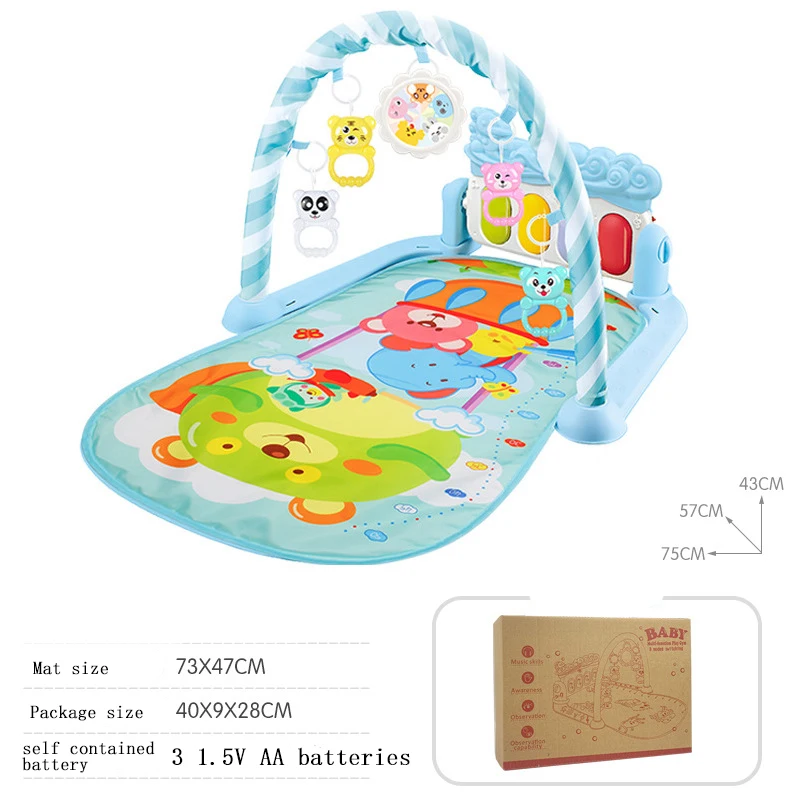 0-36 months old newborn baby piano game mat baby fitness stand multifunctional pedal piano toy