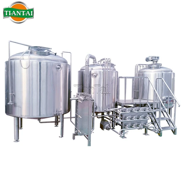 
3000L 30HL 25BBL Stainless steel steam heating 3 vessel professional commercial beer brewing systems for sale 