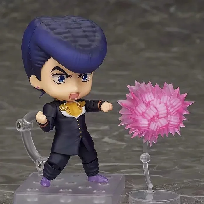 New 10cm Q Versions Jojos Bizarre Higashikata Josuke 1276 Anime Action Figure Collection Model Toy Spot goods