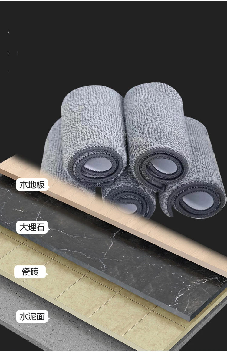 
High quality microfiber mop head replacement refill fit flat squeeze mops washable household cleaning tool spare parts mop pad 