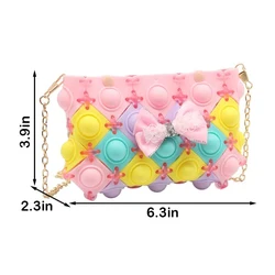 Пузырьковая сумка через плечо с эффектом «сделай сам», Сумочка через плечо для девушек, школьные принадлежности, сувениры для вечеринок, M3376