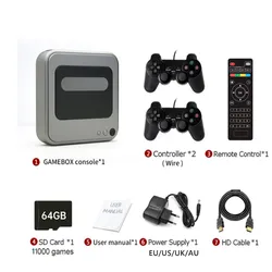 G7 Android TV Console Gamebox 40000+ Games Retro Video Game Player Support WiFi 4K HD 50+ Emulator For PS1/N64/DC/PSP Gaming Box