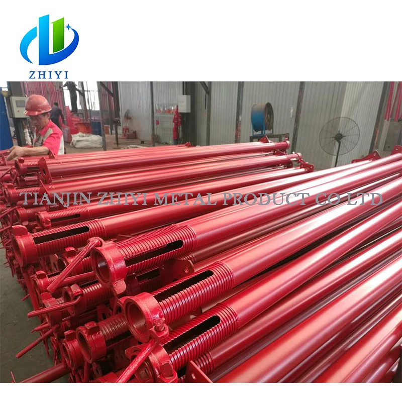 3.5 meter sri lanka steel roof propping builders scaffolding pole pipe concrete suspended prop jeck wall panel system