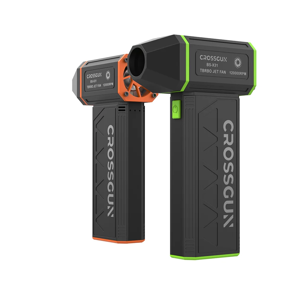 CROSSGUN 120000rpm portable turbo violent fan air blower gun electric portable blower fan Powerful Mini Jet Fan