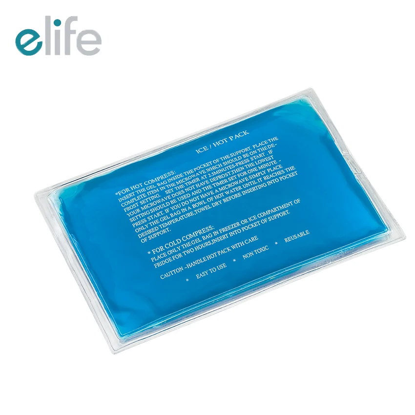 E-Life E-IP002 Factory Supply Reusable Ice Bag Heat Therapy Wrap First Aid Hot Cold Gel Pack for Pain Relief