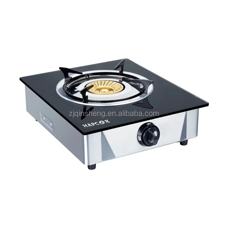 Factory competitive price good quality single  gas stove glass top tempered glass gas cooker