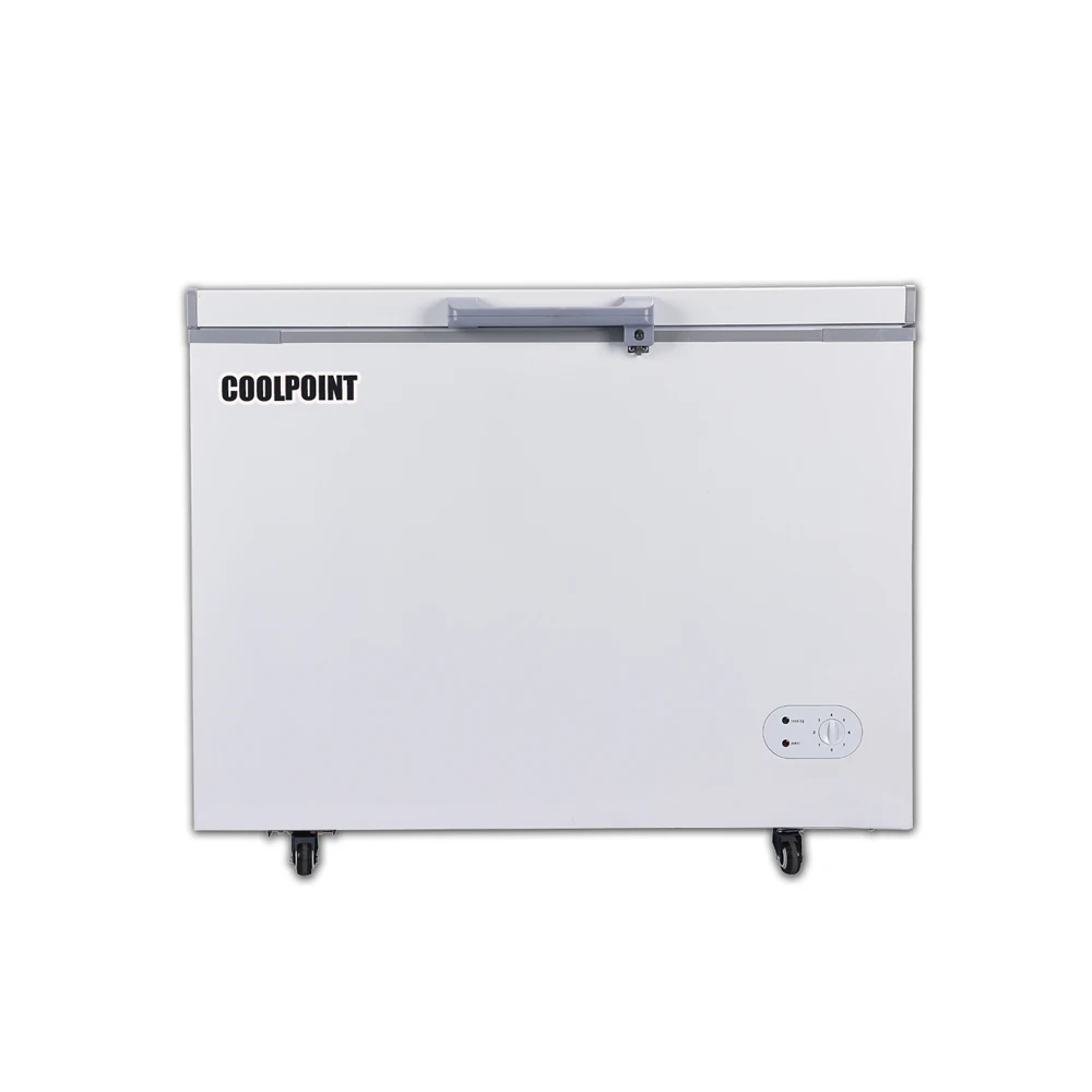 coolpoint 258 liters DC solar freezer refrigerator 12v solar fridg for sale