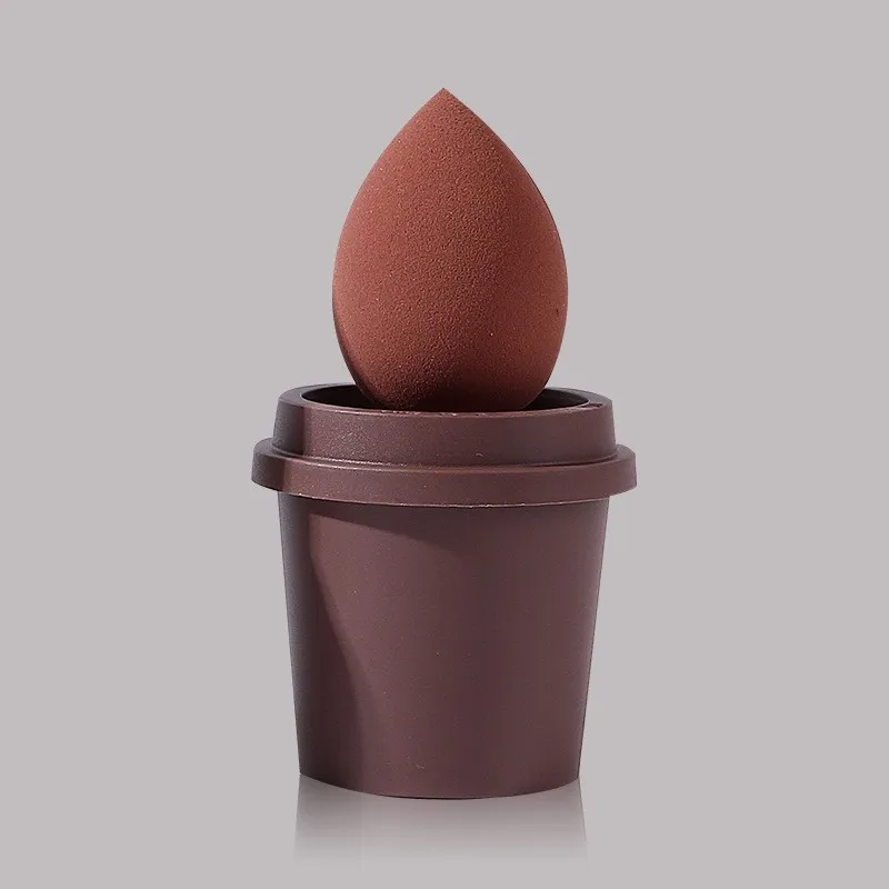 Factory custom logo style dry and wet foundation blush cosmetic powder puff non-latex makeup sponge