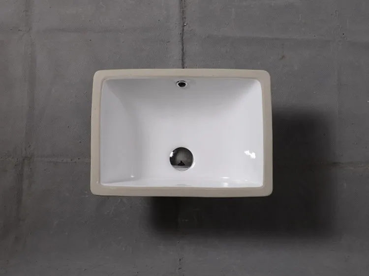 Керамическая раковина CUPC 18 дюймов для отелей прочная высококачественная маленькая прямоугольная встраиваемого монтажа из фарфора