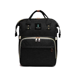 travel wholesale  waterproof baby diaper pail refill caddy organizer mommy nappy bag diaper bag backpack with changing bed