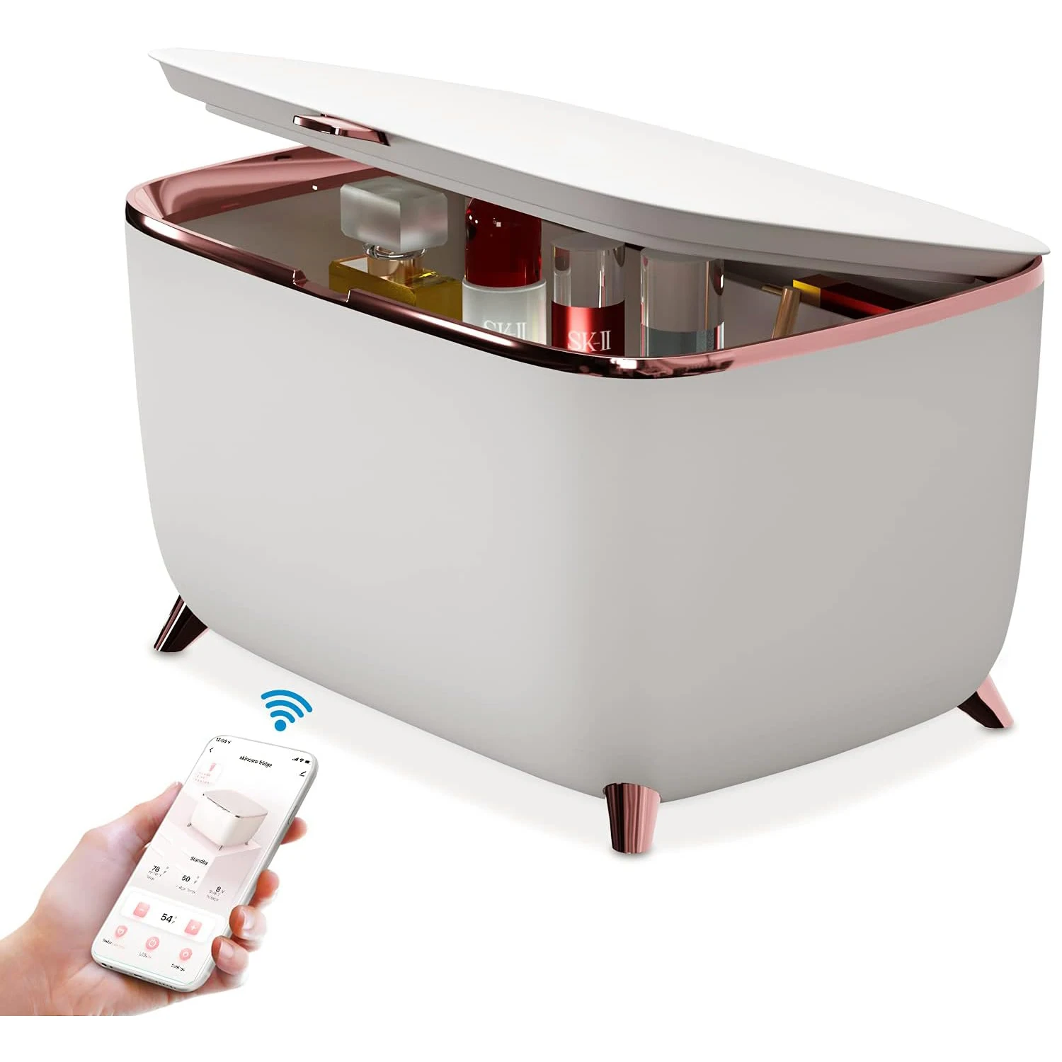 Portable Mini Fridge 9 Liter Beauty Makeup Skincare Fridge Cosmetics Refrigerator