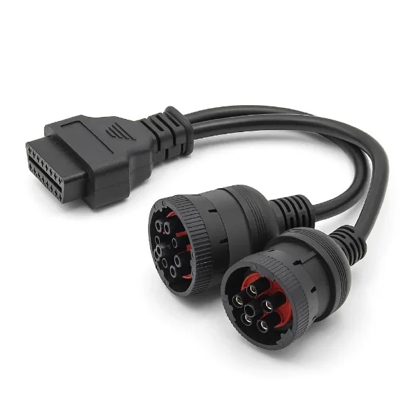6-контактный 9-контактный кабель OBD2 грузовик диагностический инструмент 16Pin J1708 J1939 разъем OBD to для C-ummins Deutsch кошачьего грузовика