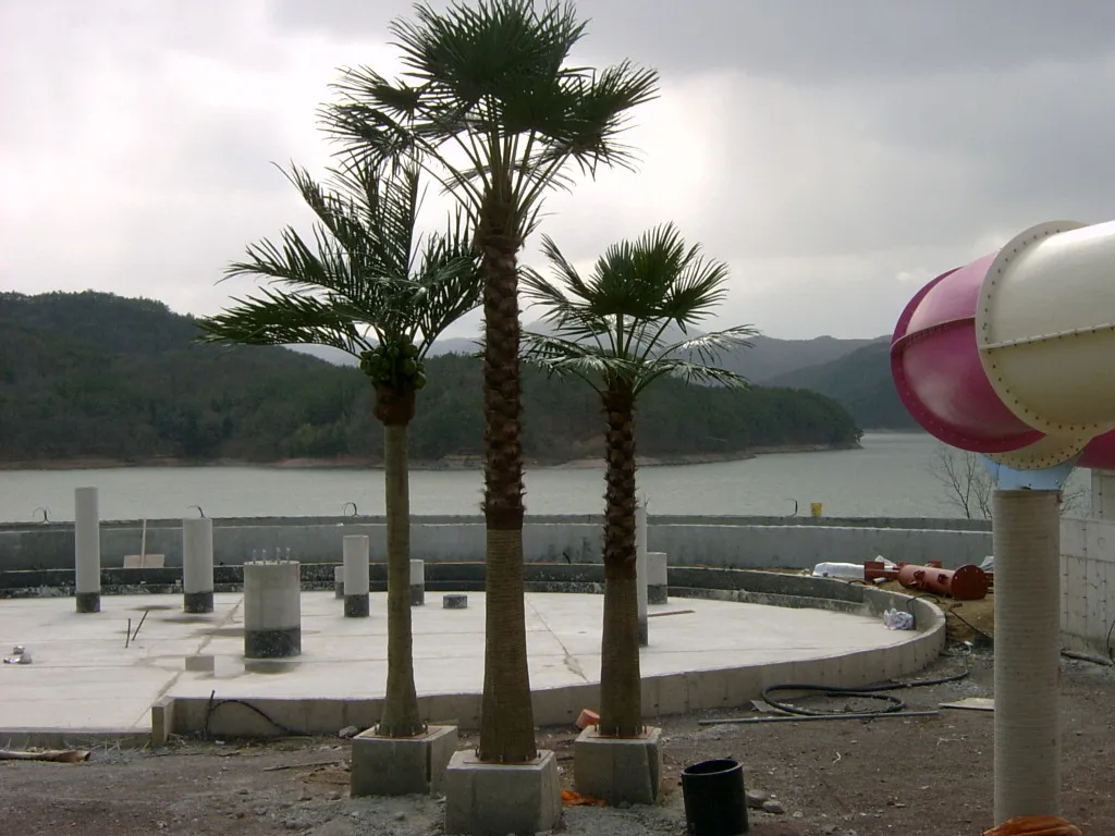 Outdoor 7 meters artificial king coconut palm mega royal tree with 40cm trunk diameter