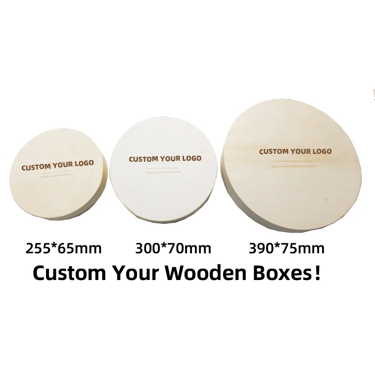 Reusable 12inch To go Disposable Food Board Containers Balsa Wood Round Gift Dessert Cheese Platter Box for Charcuterie with Lid