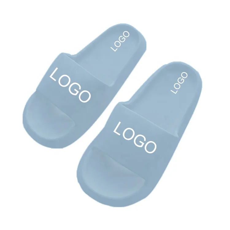 2024 New Custom Digital Sublimation Logo Slides Wholesale Leisure Thick Bottom Anti -Slip Outdoor Custom Beach Slippers