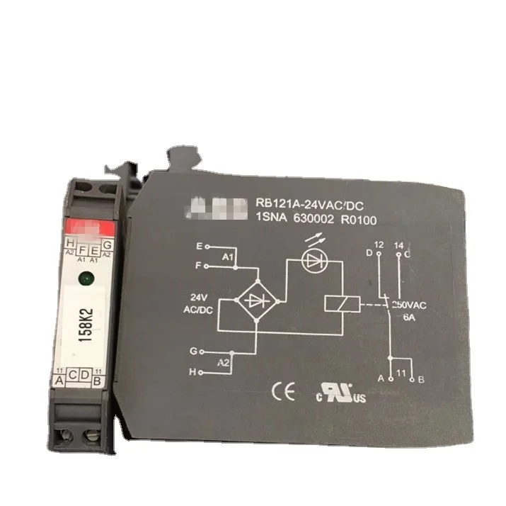 24V Реле клеммный модуль RB121A-24VAC/DC 1SNA 630002 R0100 1SNA630002R0100 RB121A-24VAC RB121A-24VDC 24VAC AC24V 24VDC DC24V