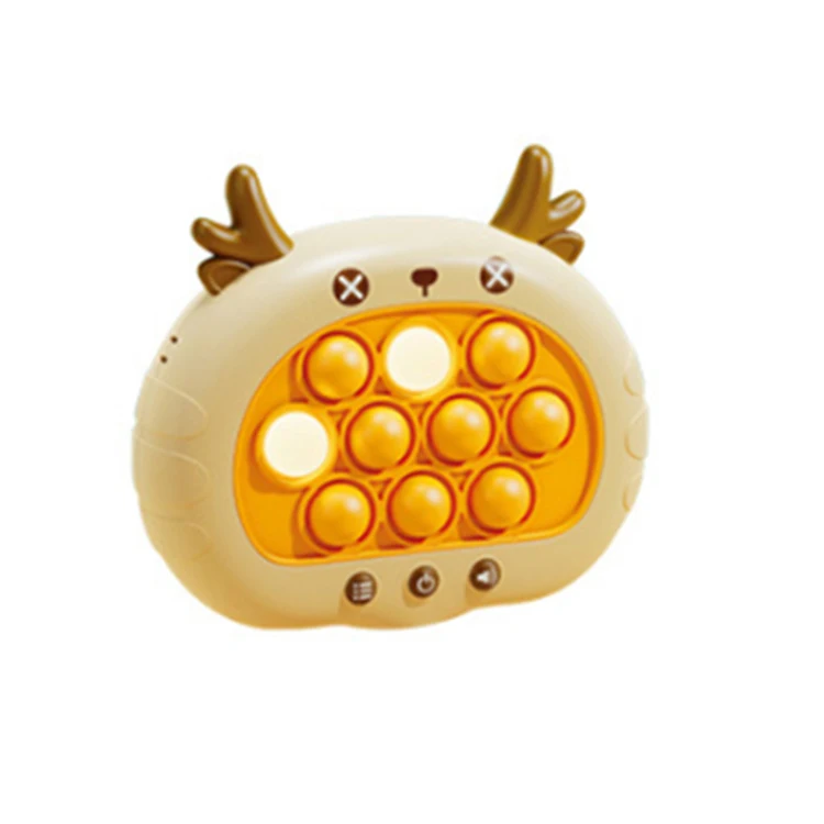 Popular cute cartoon fun electronic gaming kids puzzle electronic game machine toy for kids