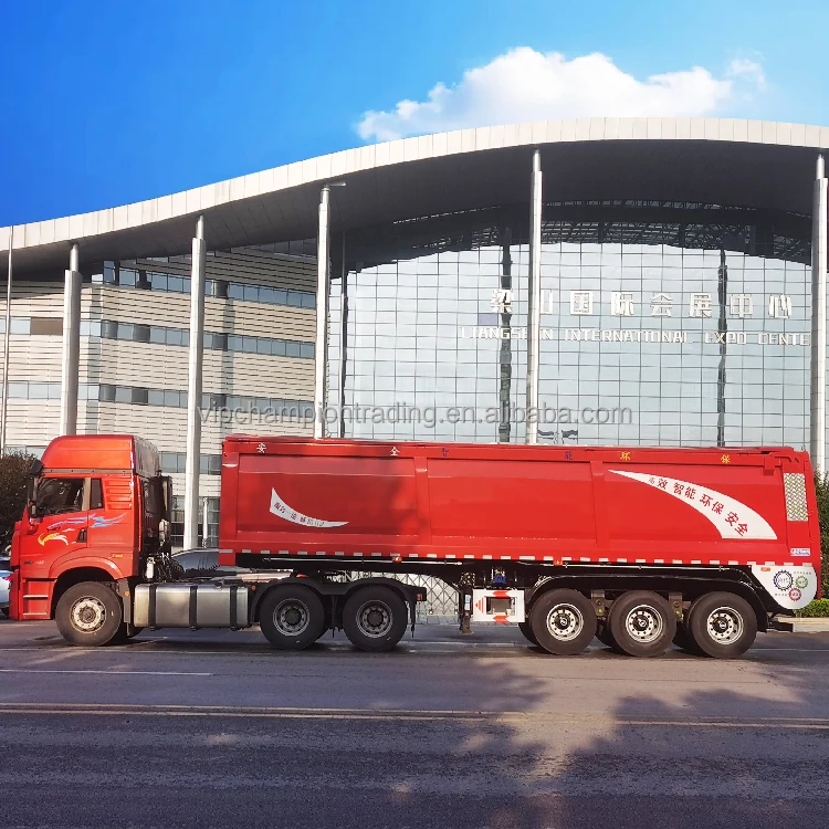 tipping semitrailer roll off dumpster trailer used trailer for sale