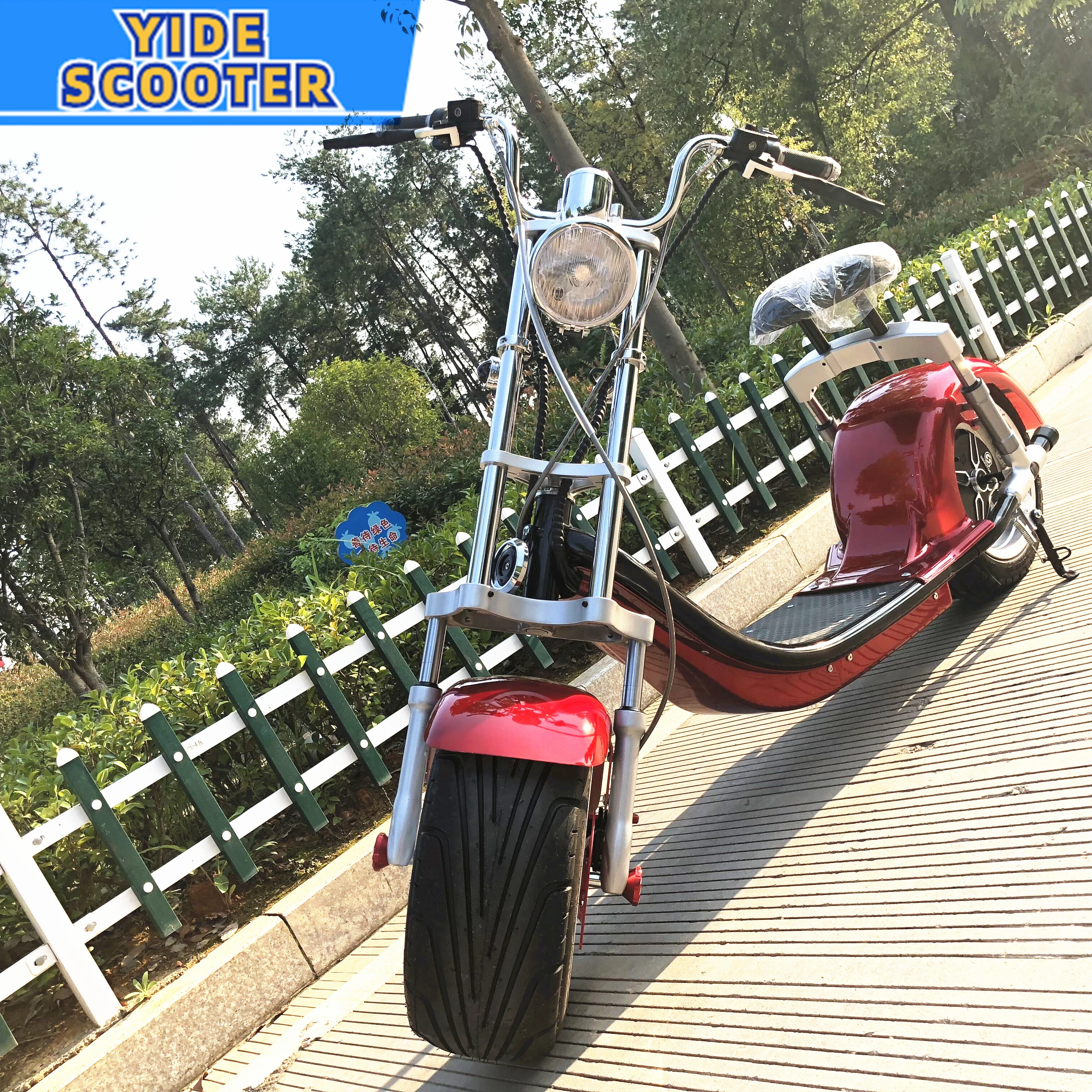 2023 Cheap Price Fat Tire Haley Type Adult Electronic Power Bike Citycoco 2000W/3000W Electric Scooters TOP One Factory