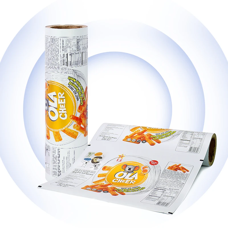 Factory wholesale Customized Matt material & VMPET wheat rice snack roll film