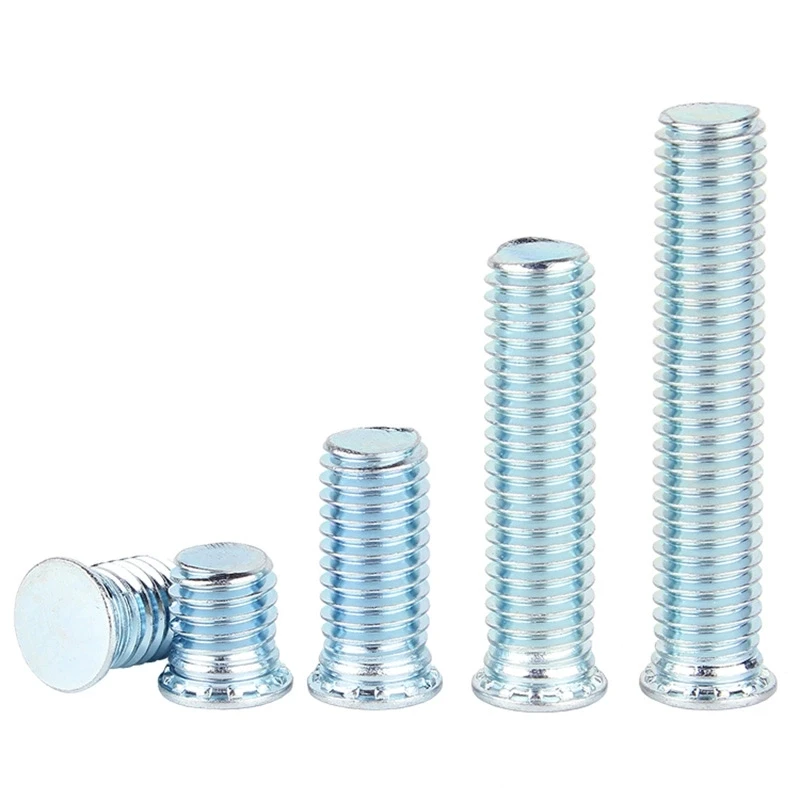 OEM factory Carbon Steel Flat Head Metric Self Clinching Stud Series Self Lock Clinching Stud Self Clinching Screws