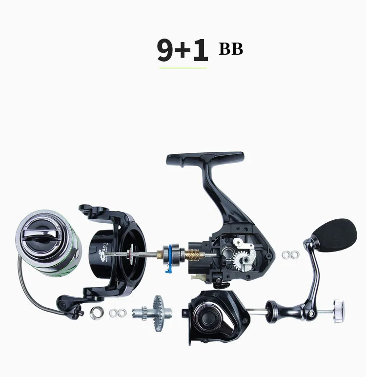 10BBS Reel 1000 2000 Size Distant Wheel Fish line Wheel Fishing Wheel Carp Sea Fishing Reel