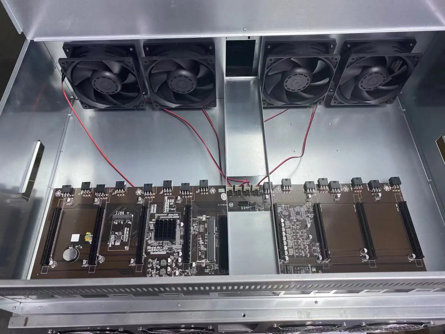 847 полный комплект корпус для майнинга rig 8gpu 65 мм слот pcie расстояние rx580/rx5700xt/rtx3080/rtx3090
