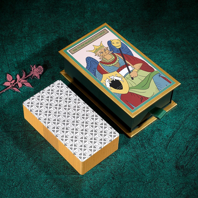 Shenzhen XM Original Brand Manufacture Foiled tarot cards Deck And Oracles With Guidebook Rider Waite tarot cards