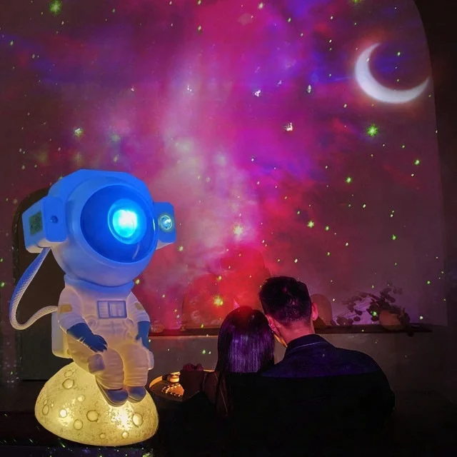 Novelty Gifts Wireless Remote Control Music Speaker Blue Tooth Spaceman Star Astronaut Galaxy Projector Lamp Table Night Light