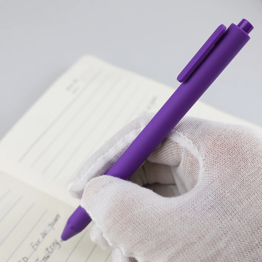 GemFully  Material Escolar New Design Promotional Custom Plastic Ball Pen Light Gel Pen for Student