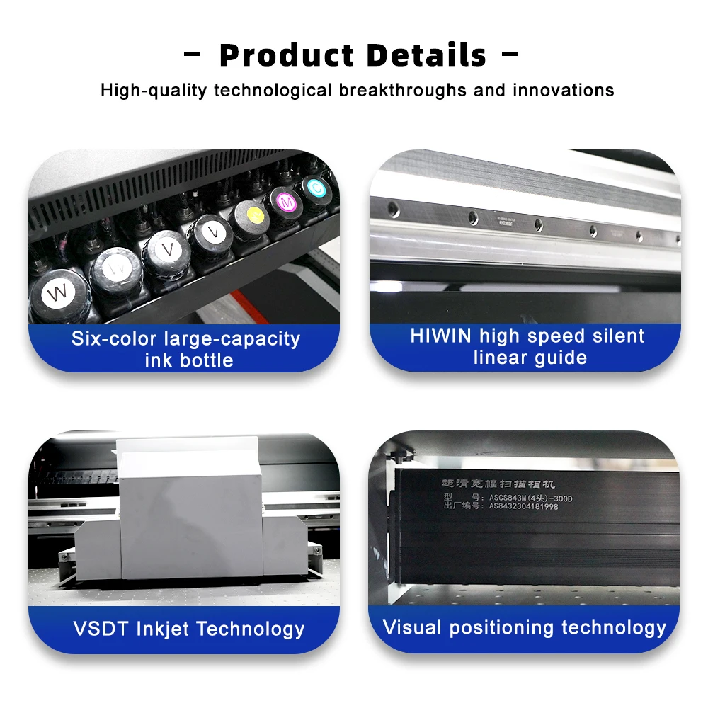 Mycolor Vision 9060 UV Printer Flat Bed Pattern Printing Machine Three-Dimensional Effect Digital Inkjet UV Visual Printer